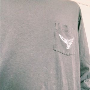 NEW vineyard vines long sleeve t shirt grey